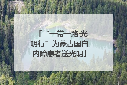 “一带一路·光明行”为蒙古国白内障患者送光明