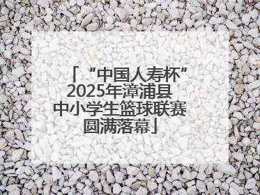 “中国人寿杯”2025年漳浦县中小学生篮球联赛圆满落幕
