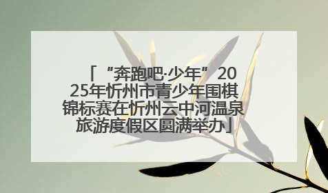 “奔跑吧·少年”2025年忻州市青少年围棋锦标赛在忻州云中河温泉旅游度假区圆满举办