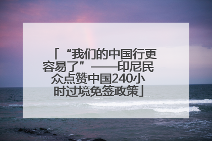 “我们的中国行更容易了”——印尼民众点赞中国240小时过境免签政策