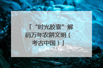 “时光胶囊”解码万年农耕文明（考古中国）