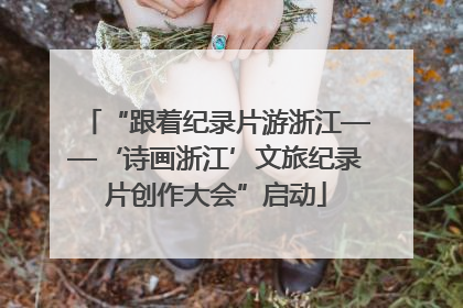 “跟着纪录片游浙江——‘诗画浙江’文旅纪录片创作大会”启动