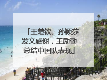 王楚钦、孙颖莎发文感谢，王励勤总结中国队表现