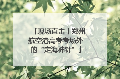 现场直击丨郑州航空港高考考场外的“定海神针”