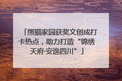 熊猫家园获奖文创成打卡热点，助力打造“锦绣天府·安逸四川”