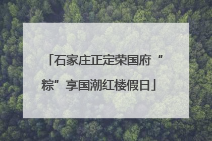石家庄正定荣国府“粽”享国潮红楼假日