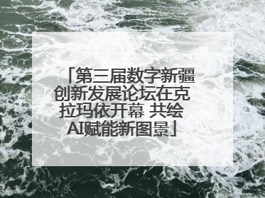 第三届数字新疆创新发展论坛在克拉玛依开幕 共绘AI赋能新图景