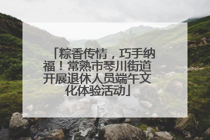 粽香传情，巧手纳福！常熟市琴川街道开展退休人员端午文化体验活动