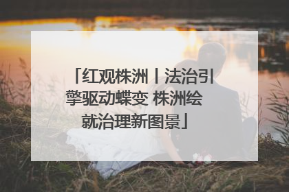 红观株洲丨法治引擎驱动蝶变 株洲绘就治理新图景