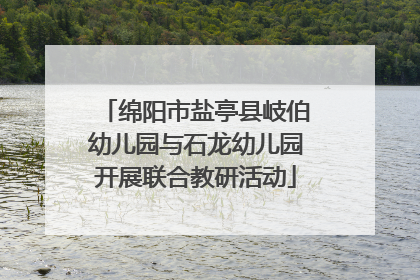 绵阳市盐亭县岐伯幼儿园与石龙幼儿园开展联合教研活动