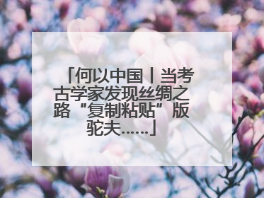 何以中国丨当考古学家发现丝绸之路“复制粘贴”版驼夫……