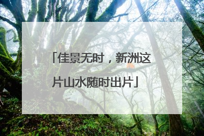 佳景无时，新洲这片山水随时出片
