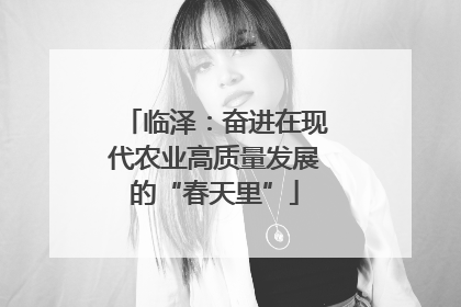 临泽：奋进在现代农业高质量发展的“春天里”