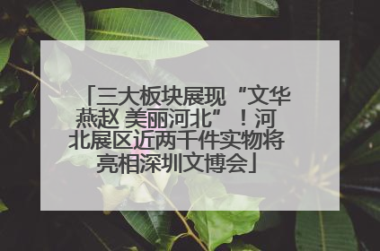 三大板块展现“文华燕赵 美丽河北”！河北展区近两千件实物将亮相深圳文博会