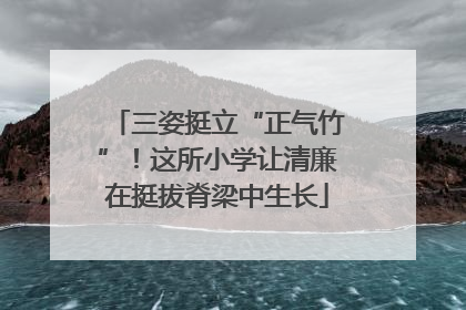 三姿挺立“正气竹”！这所小学让清廉在挺拔脊梁中生长
