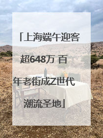 上海端午迎客超648万 百年老街成Z世代潮流圣地