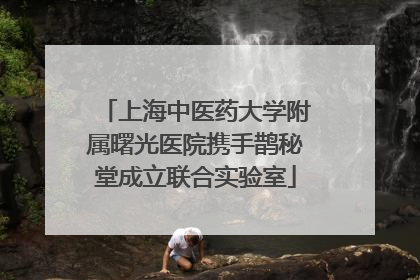 上海中医药大学附属曙光医院携手鹊秘堂成立联合实验室