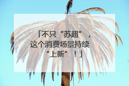 不只“苏超”，这个消费场景持续“上新”！