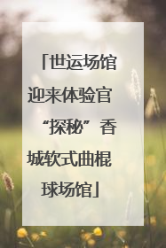 世运场馆迎来体验官“探秘”香城软式曲棍球场馆