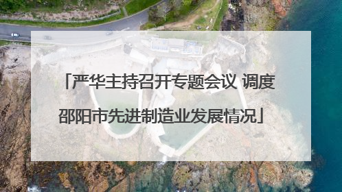 严华主持召开专题会议 调度邵阳市先进制造业发展情况