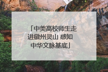 中美高校师生走进徽州灵山 感知中华文脉基底