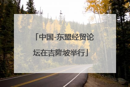 中国-东盟经贸论坛在吉隆坡举行