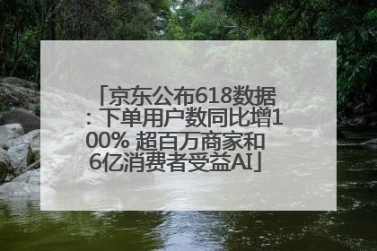 京东公布618数据：下单用户数同比增100% 超百万商家和6亿消费者受益AI