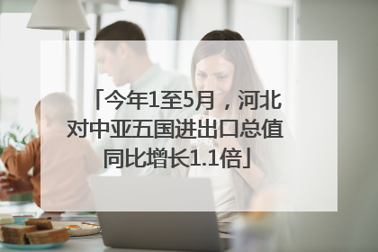 今年1至5月，河北对中亚五国进出口总值同比增长1.1倍