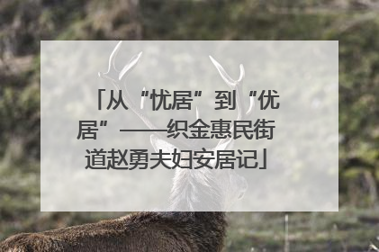 从“忧居”到“优居”——织金惠民街道赵勇夫妇安居记