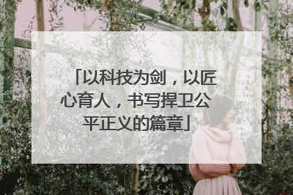 以科技为剑，以匠心育人，书写捍卫公平正义的篇章