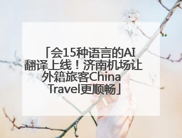 会15种语言的AI翻译上线！济南机场让外籍旅客China Travel更顺畅