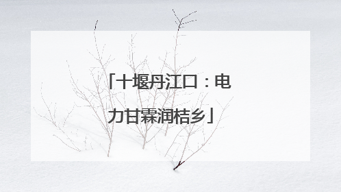 十堰丹江口：电力甘霖润桔乡