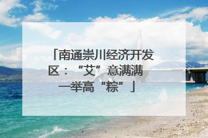 南通崇川经济开发区：“艾”意满满 一举高“粽”