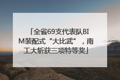 全省69支代表队BIM装配式“大比武”，南工大斩获三项特等奖