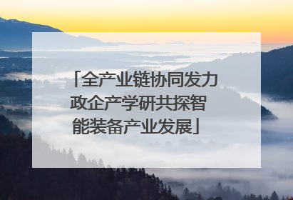全产业链协同发力 政企产学研共探智能装备产业发展