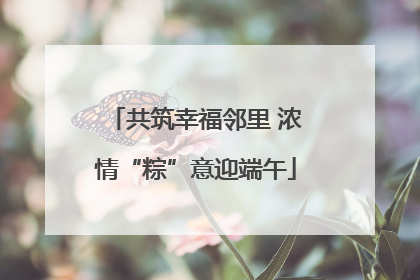 共筑幸福邻里 浓情“粽”意迎端午