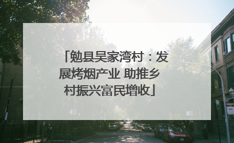 勉县吴家湾村：发展烤烟产业 助推乡村振兴富民增收