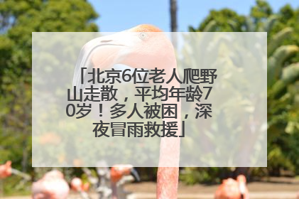 北京6位老人爬野山走散，平均年龄70岁！多人被困，深夜冒雨救援