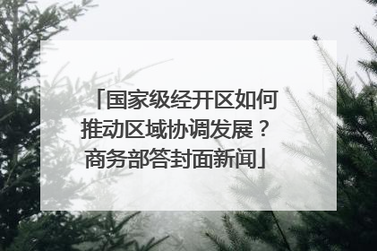 国家级经开区如何推动区域协调发展？商务部答封面新闻