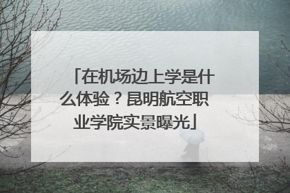 在机场边上学是什么体验？昆明航空职业学院实景曝光