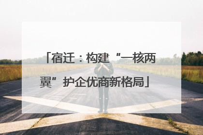 宿迁：构建“一核两翼”护企优商新格局