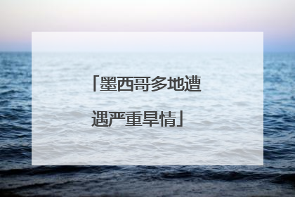 墨西哥多地遭遇严重旱情