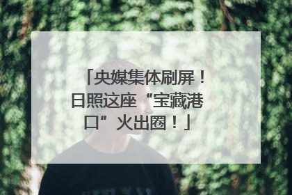 央媒集体刷屏！日照这座“宝藏港口”火出圈！