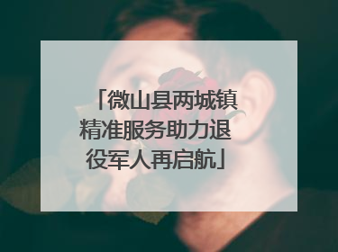 微山县两城镇精准服务助力退役军人再启航