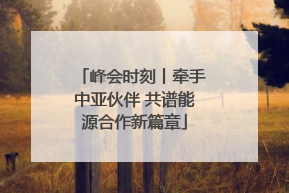 峰会时刻丨牵手中亚伙伴 共谱能源合作新篇章