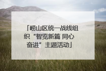 崂山区统一战线组织“智览新篇 同心奋进”主题活动