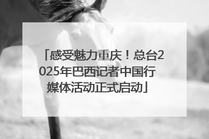 感受魅力重庆！总台2025年巴西记者中国行媒体活动正式启动