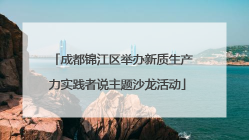 成都锦江区举办新质生产力实践者说主题沙龙活动