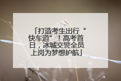 打造考生出行“快车道”！高考首日，冰城交警全员上岗为梦想护航