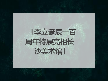 李立诞辰一百周年特展亮相长沙美术馆